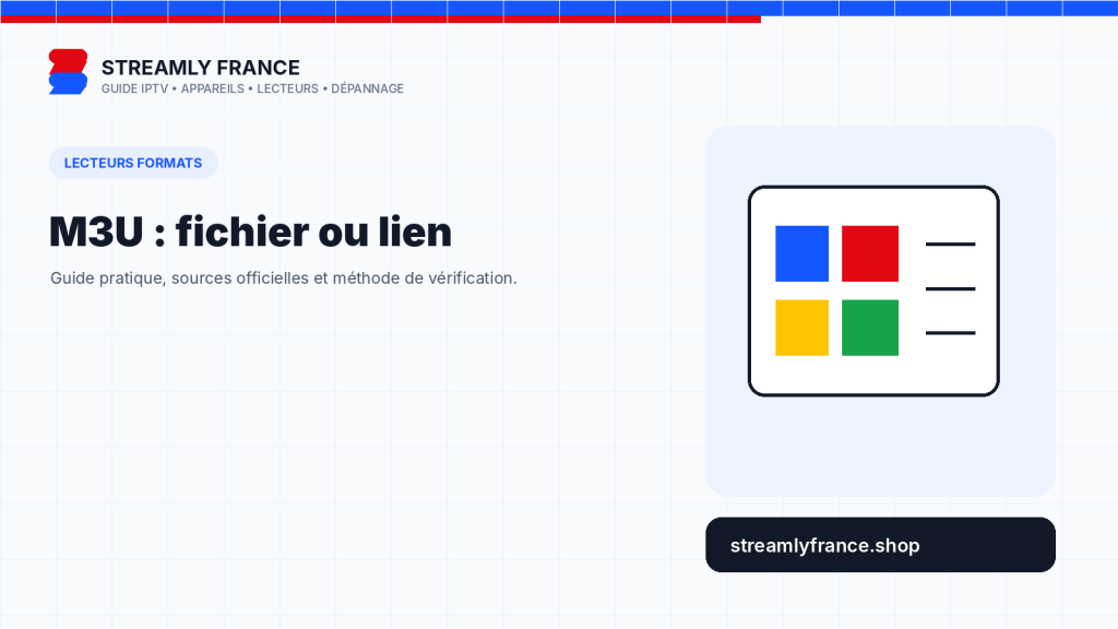 Fichier et lien M3U : définition, structure et utilisation dans un lecteur IPTV