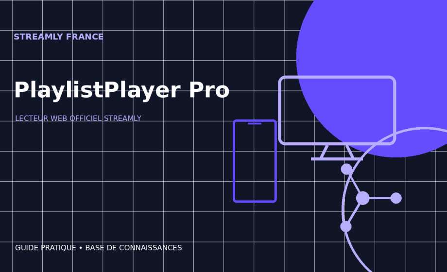 PlaylistPlayer Pro : utiliser le lecteur Web officiel de Streamly