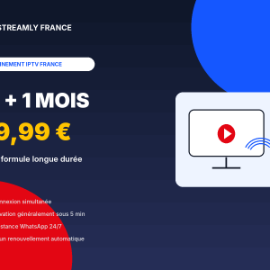 Abonnement IPTV France – 12 mois + 1 offert