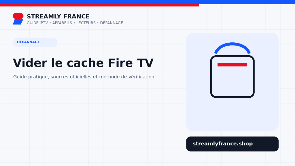 Vider le cache sur Fire TV Stick sans supprimer ses profils IPTV
